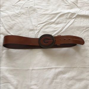 Men’s leather belt. Size 36. UGA buckle.